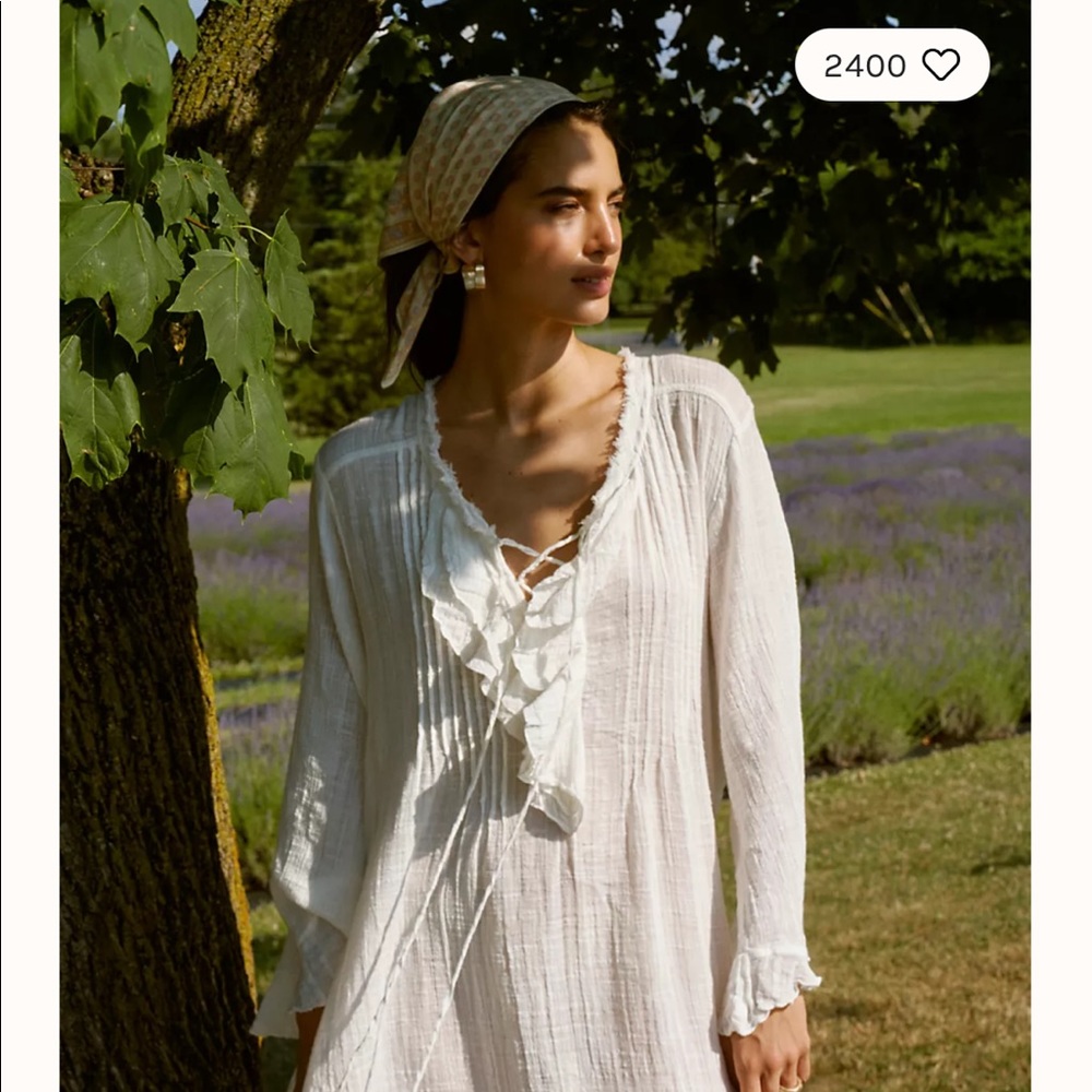 Free People Nisha Tunic in Alabaster